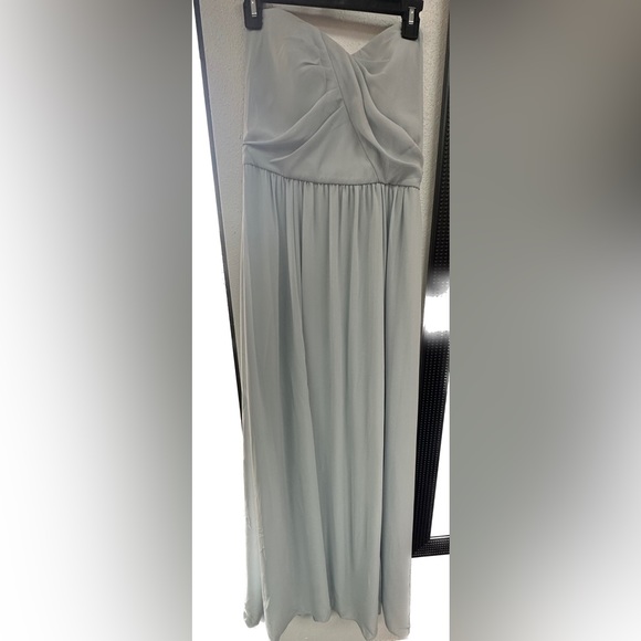 NWT SOCIAL BRIDESMAIDS
Strapless Draped Bodice Maxi Dress with Front Slits - Picture 7 of 7